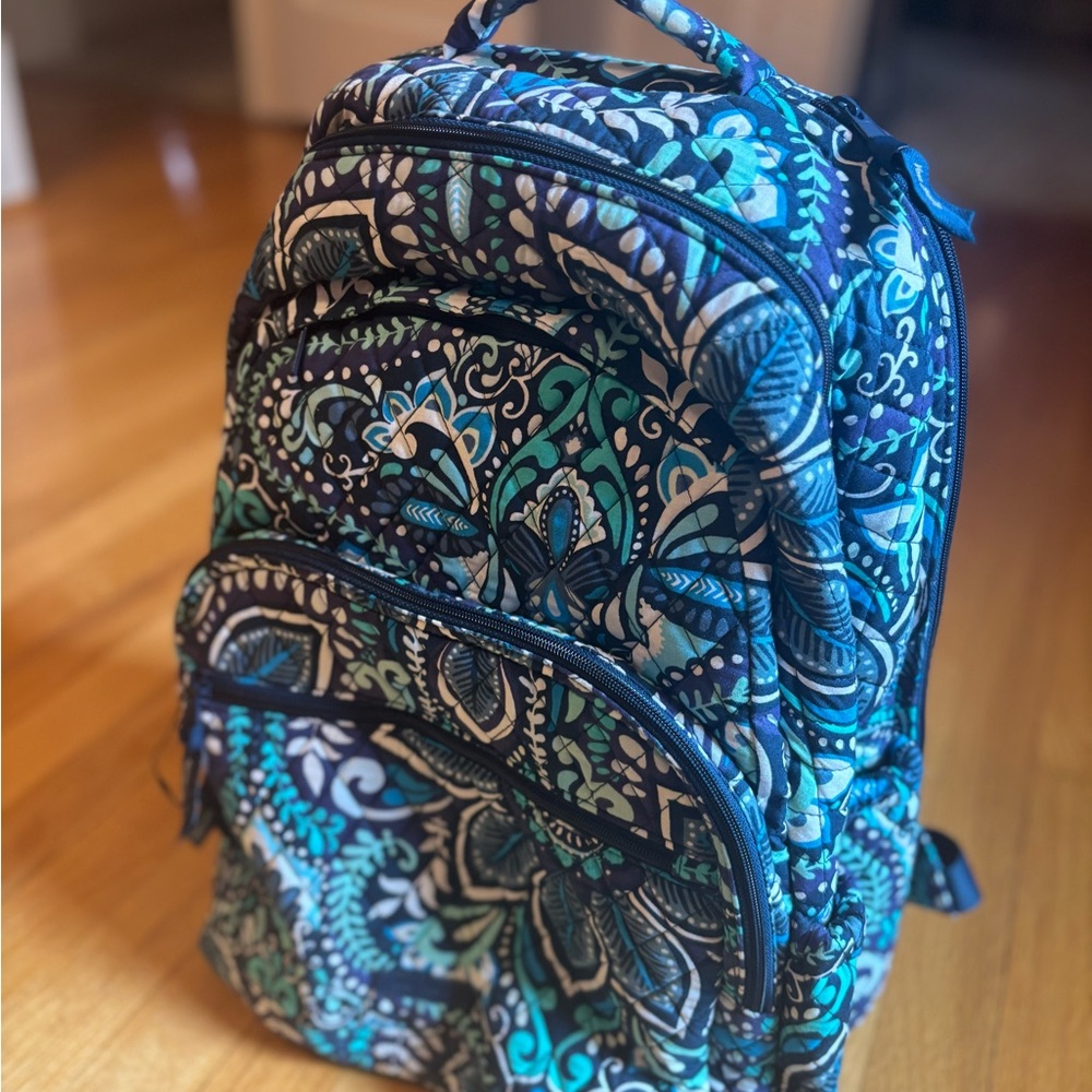 Vera Bradley Blue and Teal  Backpack